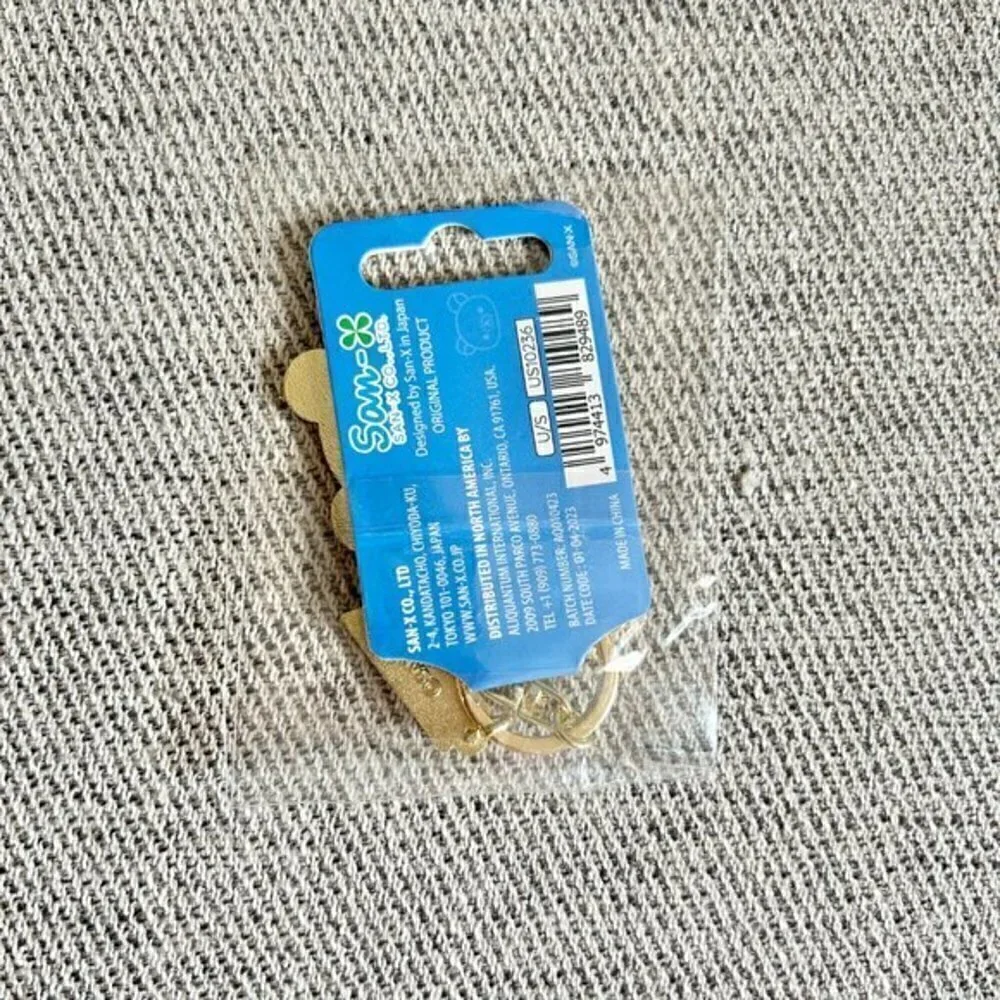 Rilakkuma 20th Anniversary USA Tour Group Enamel Keychain NWT